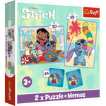 Disney Lilo & Stitch - 2 in 1 Puzzles + Memo