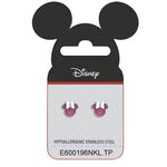 Disney Minnie Maus Schmuck Ohrstecker Edelstahl rosa kopf
