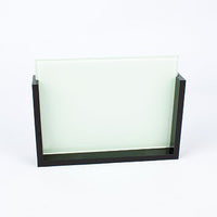 Foto aus Glas mit Rahmen gerade