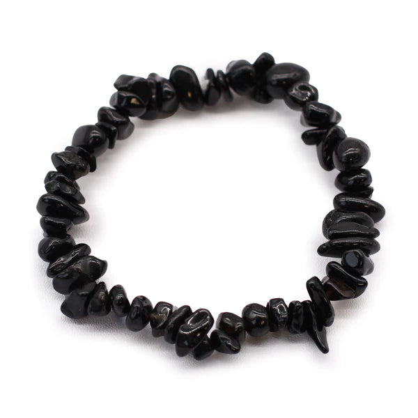 Steinarmband Chipstone Armband - Schwarzer Achat Handgelenk oder Fußgelenk