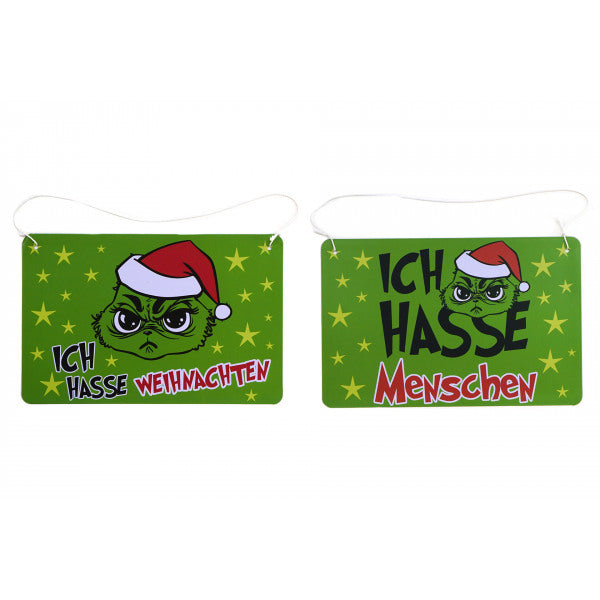 Weihnachtsdeko Schilder "Festtags-Muffel"
