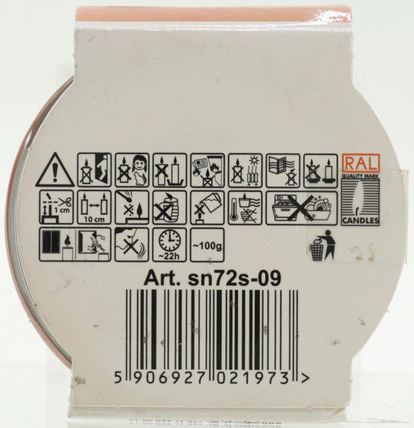 Duftkerze Motivglas 'Merry Christmas' 120gr Wachs