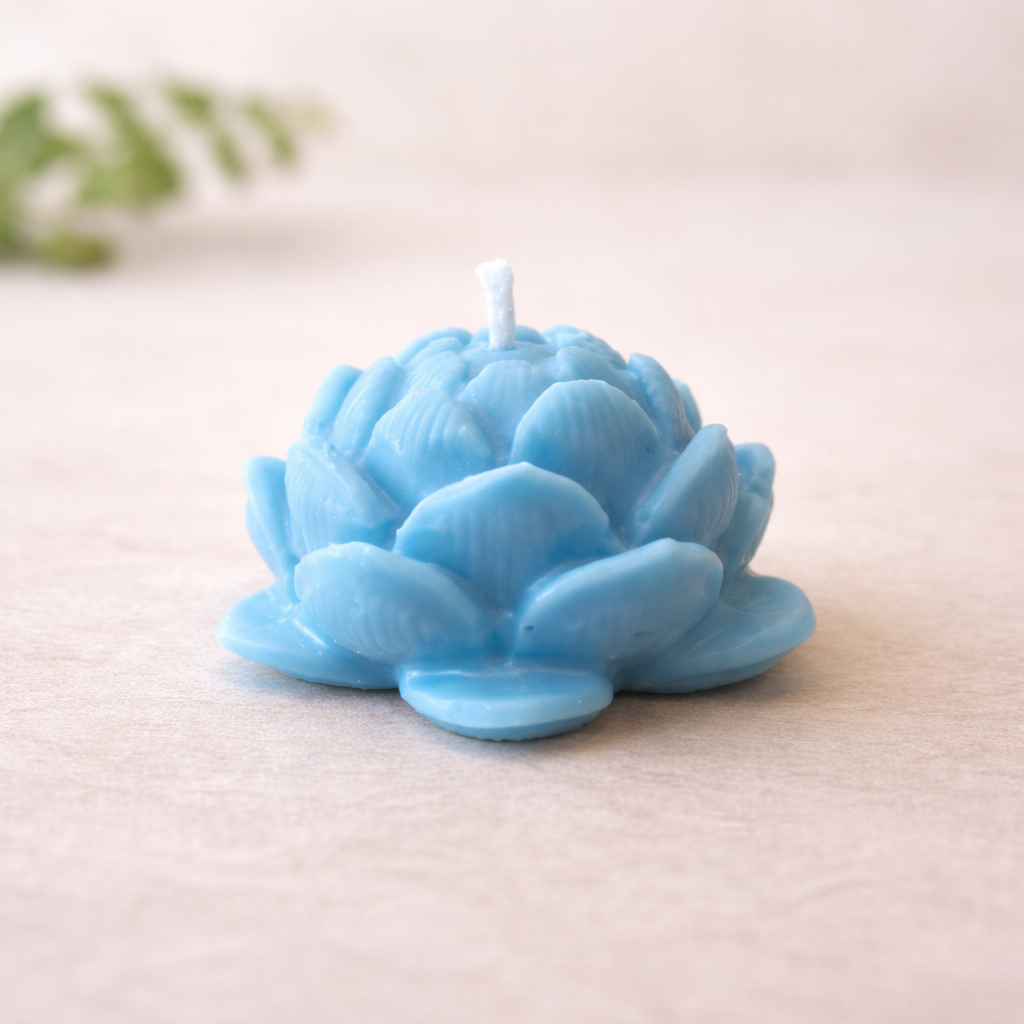 Handmade Kerze Lotusblüte- perfekt als Geschenk