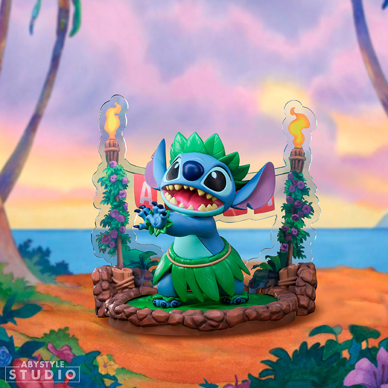 Disney Lilo &  Stitch Diorama Figur "Stitch Hula Dance"