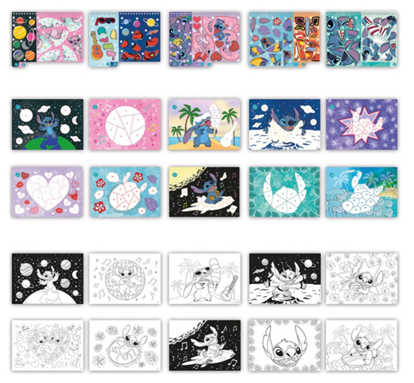 Disney Lilo & Stitch - Stickern nach Zahlen