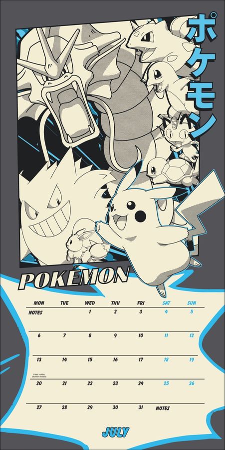Pokémon - Broschürenkalender 2026