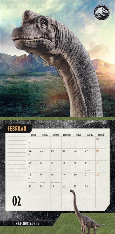 Jurassic World - Broschürenkalender 2026