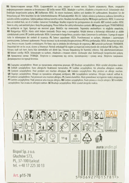 Teelichte Duft 6er Rose in Faltschachtel