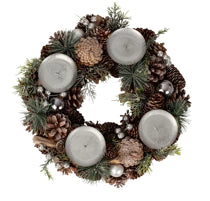 Adventskranz rund für Kerzen