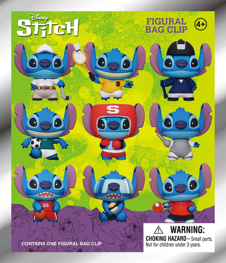 Disney Lilo & Stitch 3D PVC-Taschenanhänger Series 1 Sport