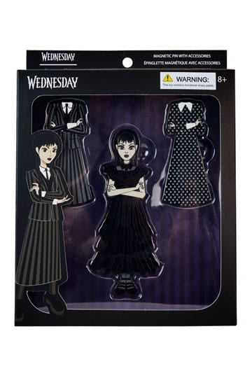 Wednesday by Loungefly Pin Ansteck-Pins 4er-Set Wednesday Addams Paper Doll 3 cm