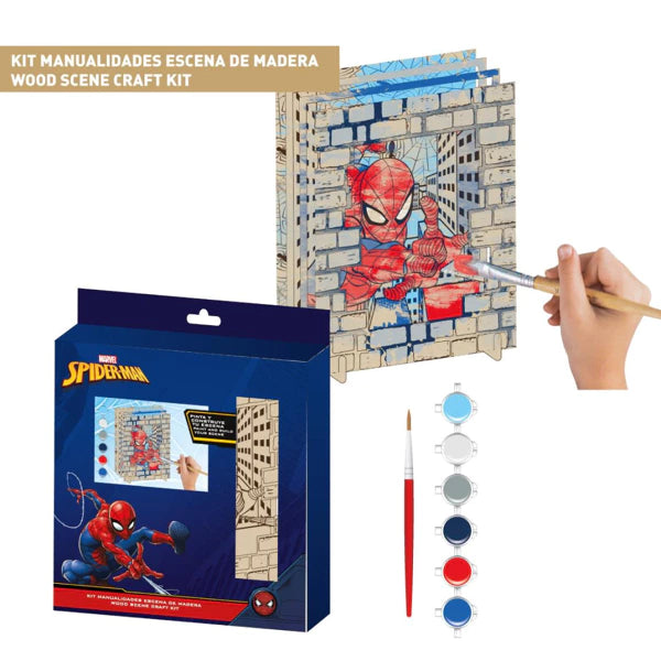 Spiderman Wandbild aus Holz zum Bemalen
