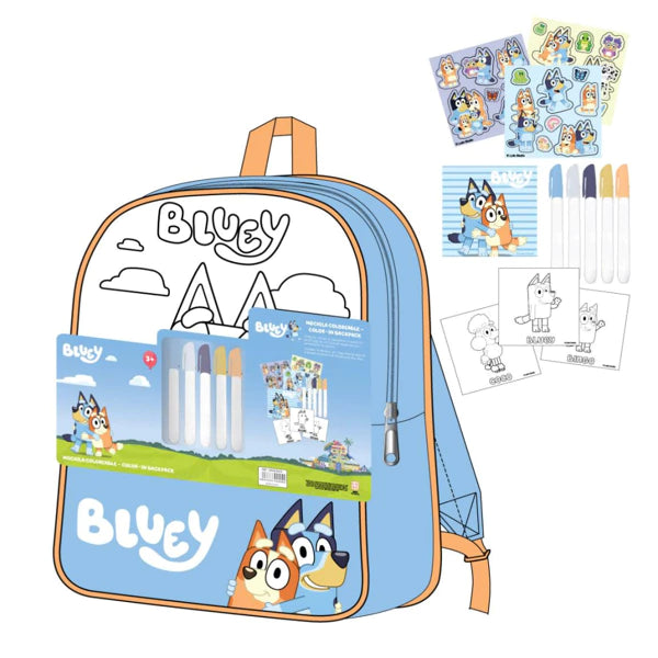 Bluey Friends färbbarer Rucksack Tasche 38 cm