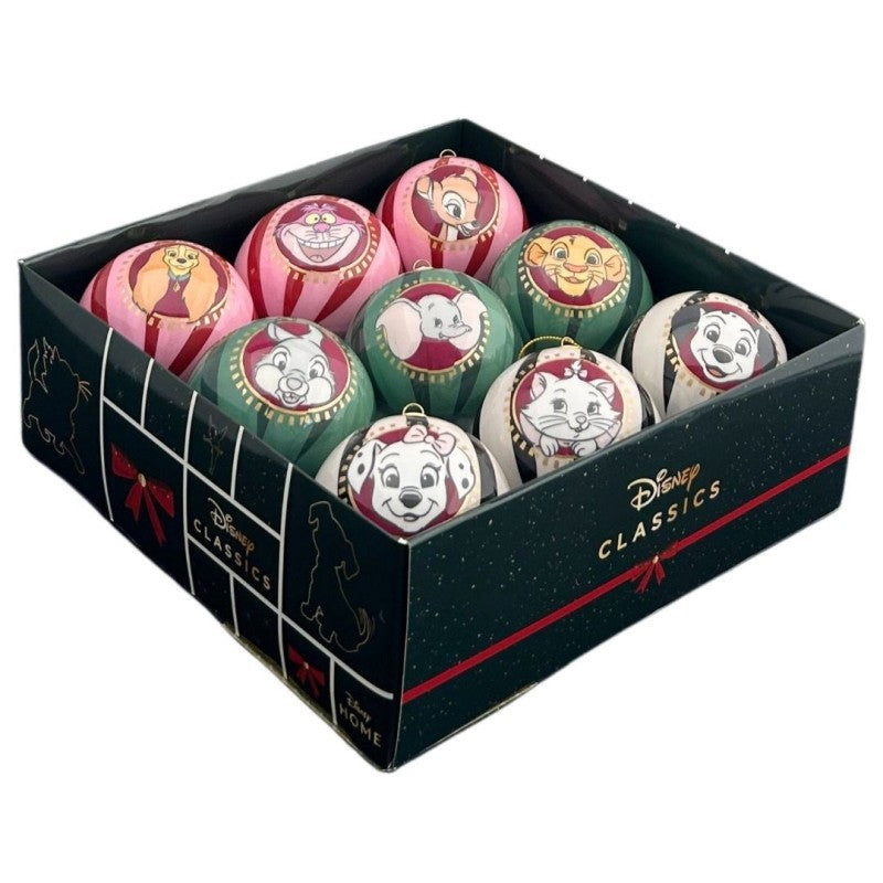 Disney Weihnachtskugeln 9er Set Kunststoff