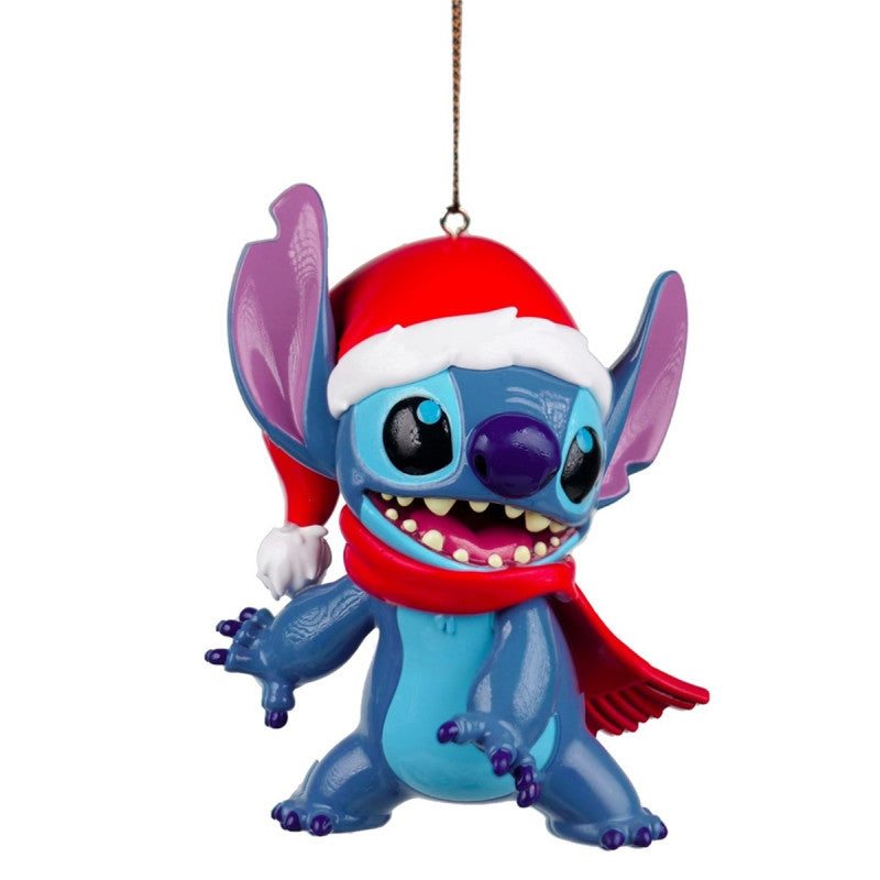 Disney Stitch Weihnachten Ornament Weihnachtsbaum mit Mütze