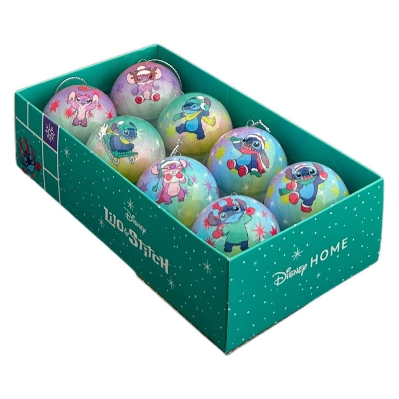 Disney Stitch Weihnachtskugeln 8er Set Kunststoff