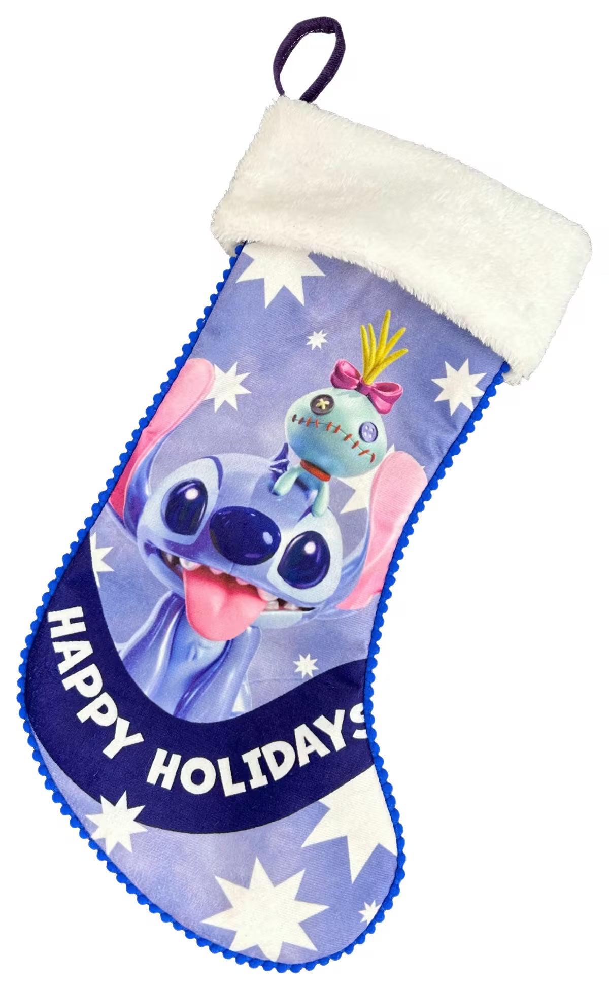Disney Stitch Weihnachtssocke Happy Holiday 44 cm