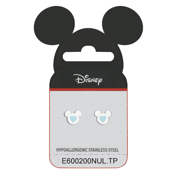 Disney Minnie Maus Schmuck Ohrstecker Edelstahl Herz türkis