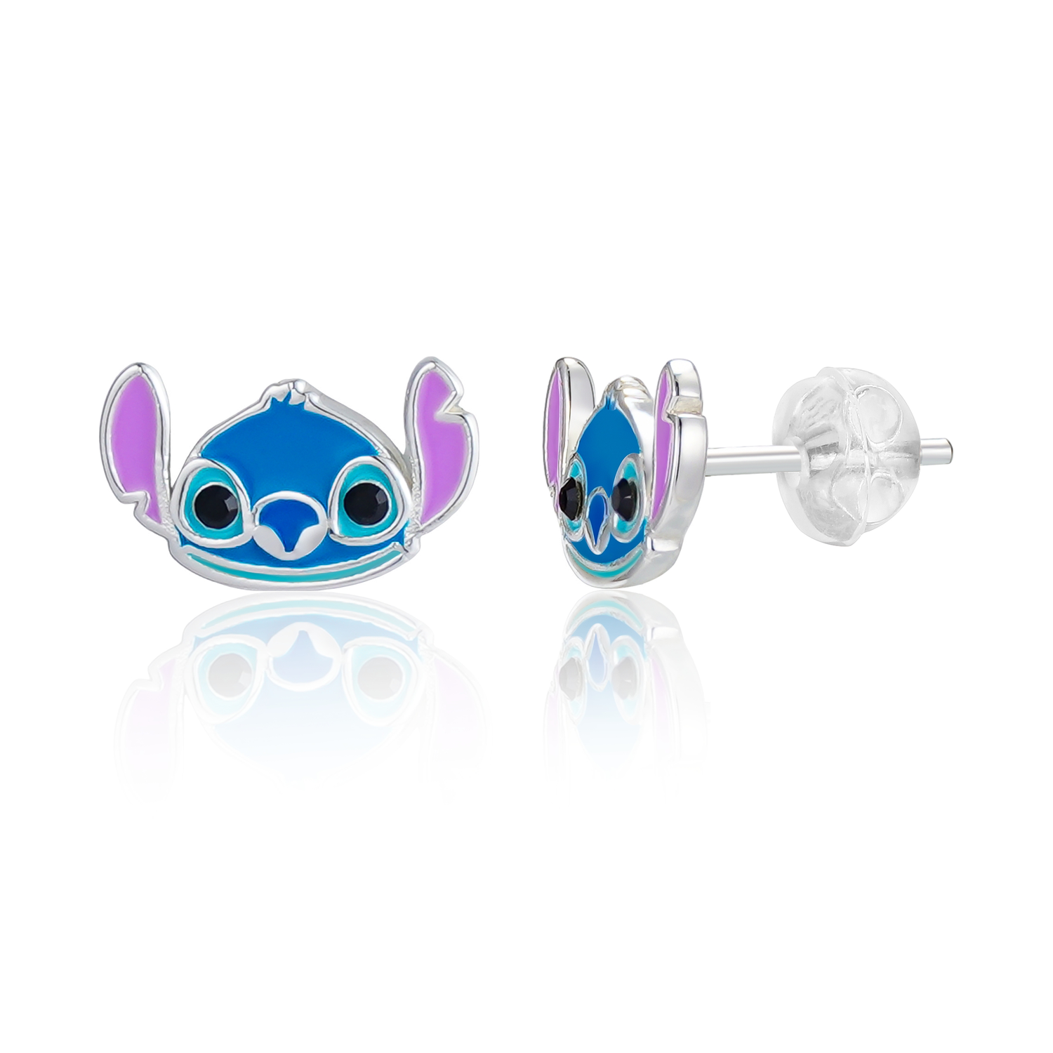 Disney Stitch Ohhringe Stitch Kopf Schmuck 925er Silbe