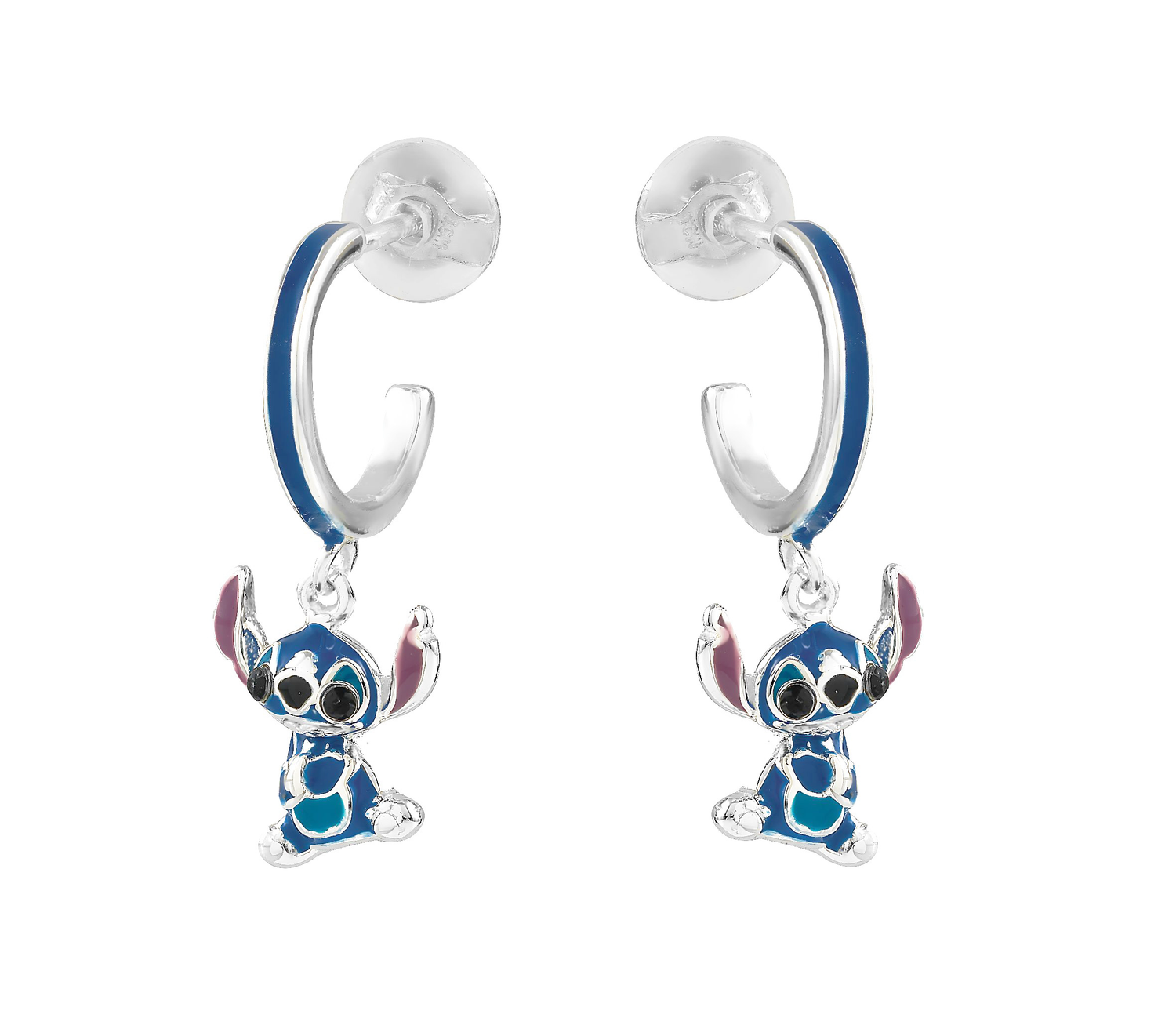 Disney Stitch Ohhringe Stitch rund mit Stitch Schmuck 925er Silber