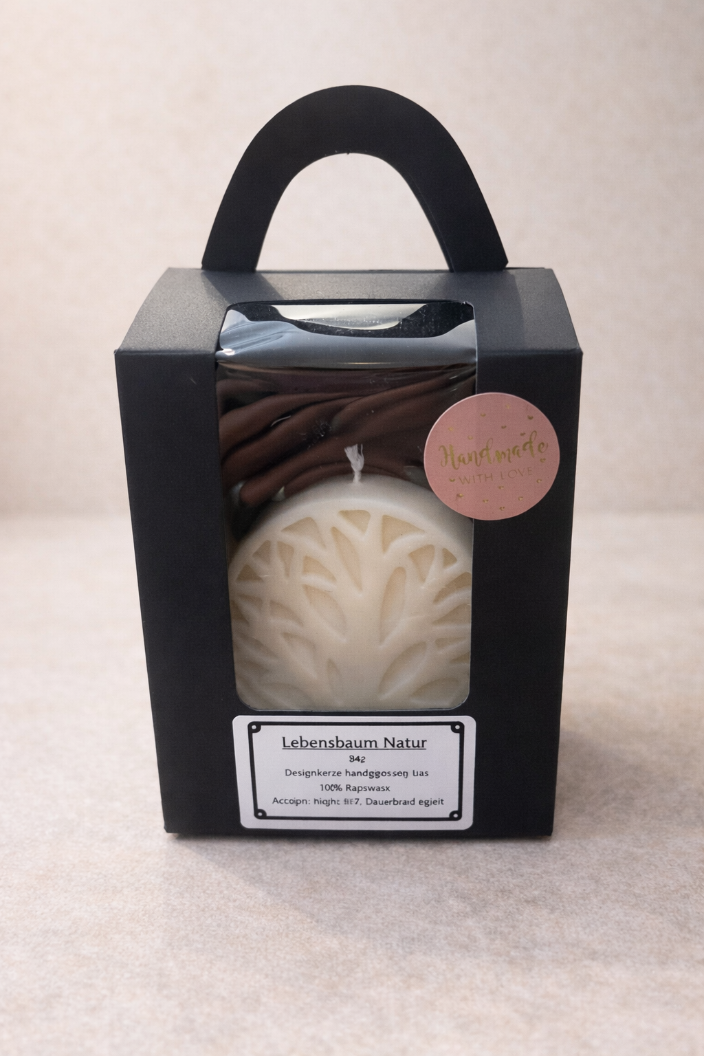 Handmade Kerze Lebensbaum