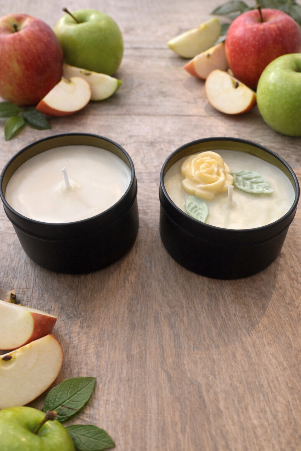 Duftkerze Apfelglück Handmade -Sommerkollektion