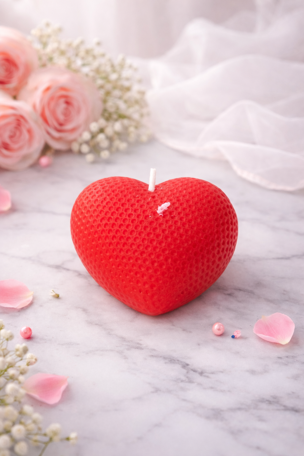 Handmade Kerze kleines Herz- perfekt als Geschenk