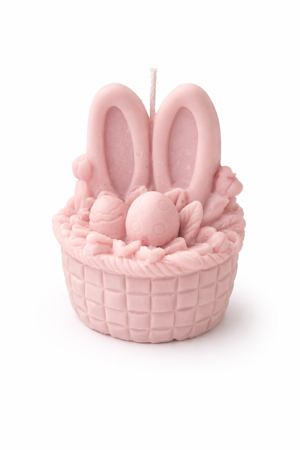 Handmade Kerze osterkörbchen