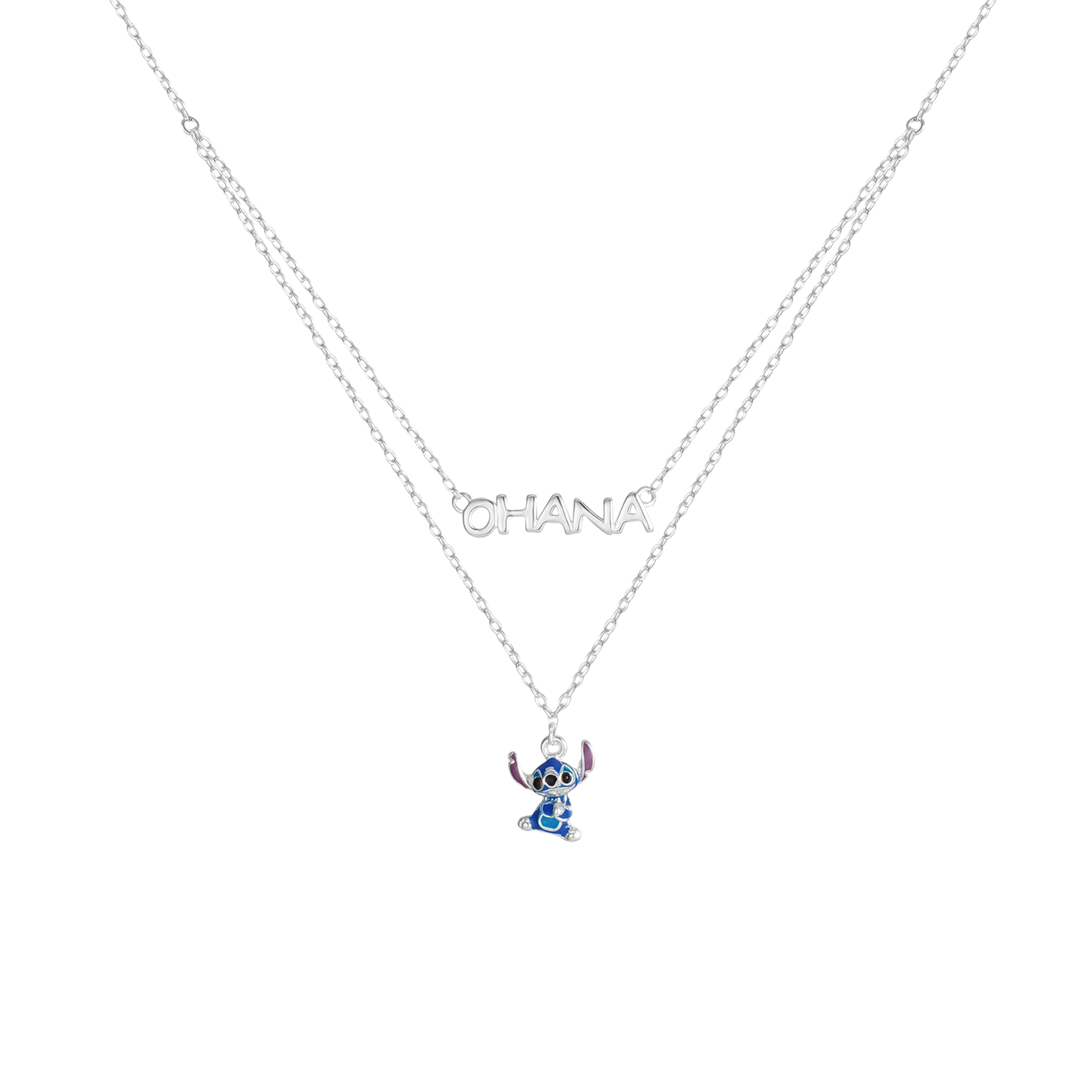Disney Stitch Kind Kette Stitch Ohana Schmuck 925er Silber
