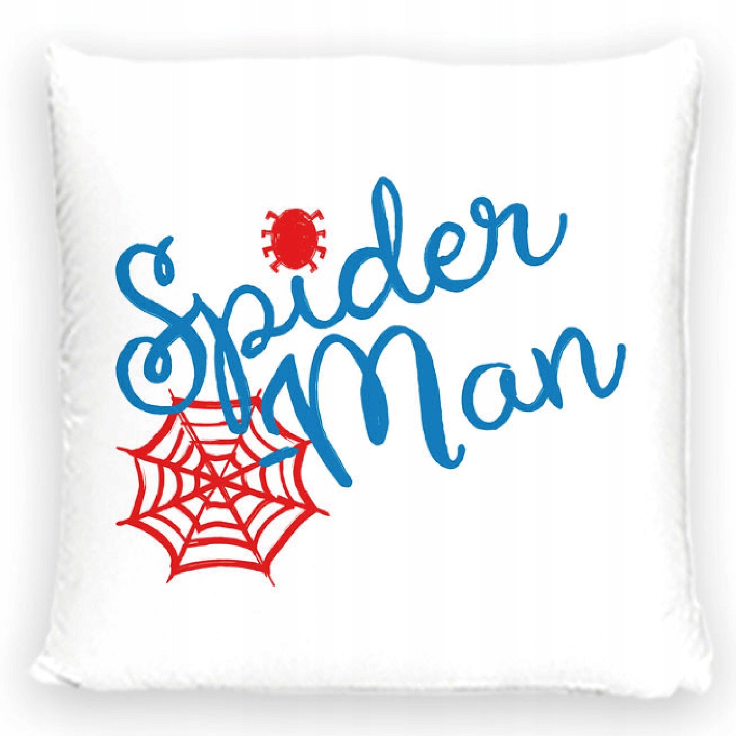 Spiderman Kissen weiß/blau 40x40cm