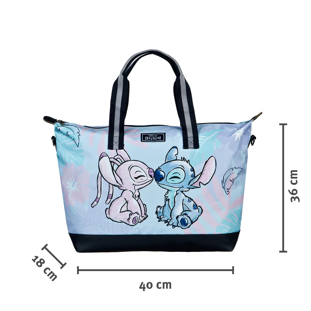 Disney Lilo & Stitch Tragetasche blau mit Angel