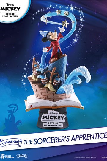 Disney Micky Beyond Imagination D-Stage PVC Diorama The Sorcerer's Apprentice 15 cm