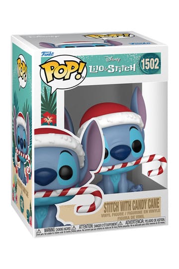 Disney POP! Vinyl Figur Holiday Stitch w/CC 9 cm