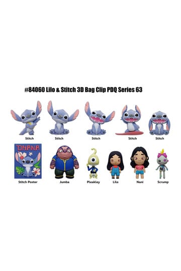 Disney Lilo & Stitch  3D PVC-Taschenanhänger Serie 63