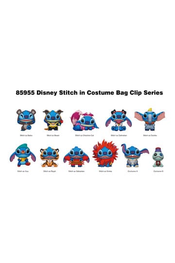 Disney Lilo & Stitch 3D PVC-Taschenanhänger Serie 1 Stitch in costume