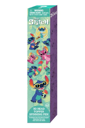 Disney Lilo & Stitch 3D Head Topper Spinning Pen