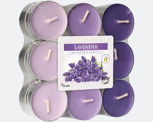 Teelichter Duft 18er Lavendel