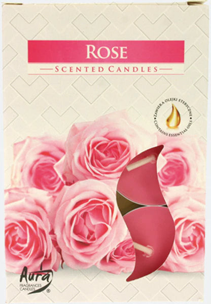 Teelichter Duft 6er Rose