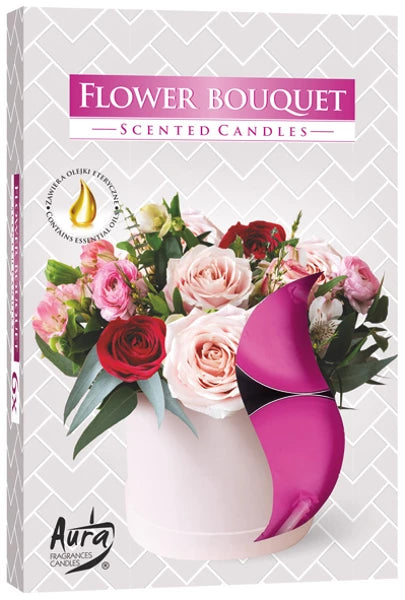 Teelichter Duft 6er Blumenstrauß