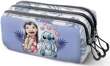 Disney Stitch & Lilo Federmäppchen 3 Fächer dick