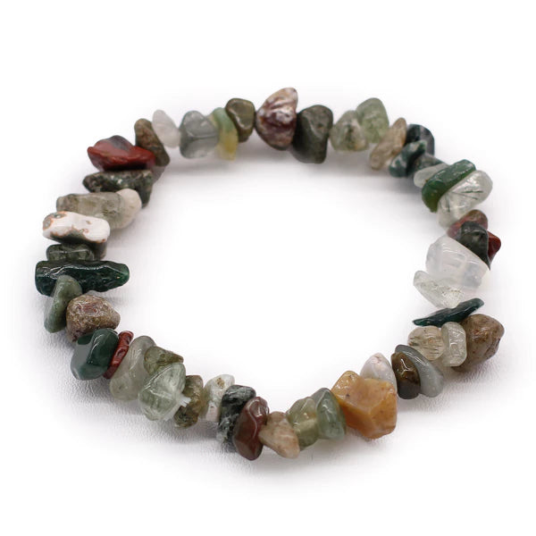 Steinarmband Chipstone Armband - Moosachat Handgelenk oder Fußgelenk