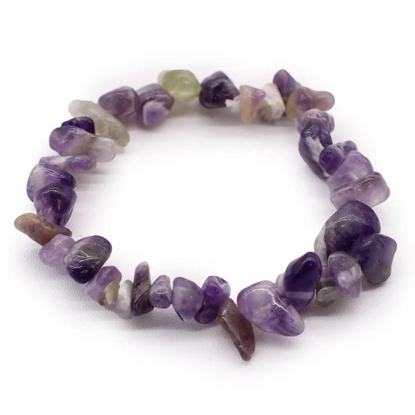 Steinarmband Kette Chipstone Armband -  Amethyst Handgelenk oder Fußgelenk