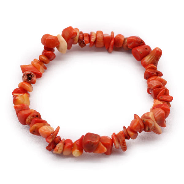 Steinarmband Chipstone Armband - Coralite Stone Handgelenk oder Fußgelenk